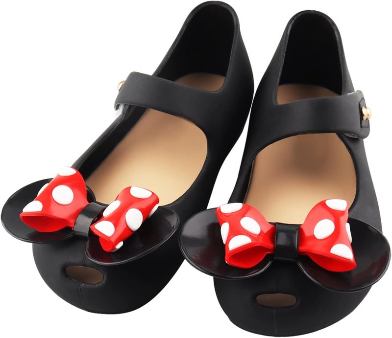 Amtido Mary Jane Dance Party Cosplay Shoes Girls Sweet Dot Bow Princess Birthday Sandals for Little Girls - Image 1